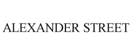 ALEXANDER STREET trademark
