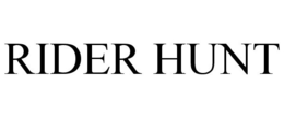 RIDER HUNT trademark