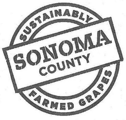 SUSTAINABLY SONOMA COUNTY FARMED GRAPES trademark