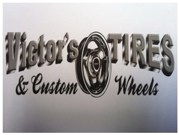 VICTOR'S TIRES & CUSTOM WHEELS trademark