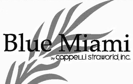 BLUE MIAMI BY CAPPELLI STRAWORLD, INC. trademark