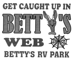 GET CAUGHT UP IN BETTY'S WEB BETTY'S RV PARK trademark