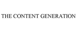 THE CONTENT GENERATION trademark