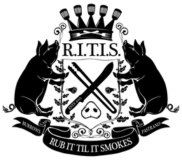 R.I.T.I.S. RUB IT TIL IT SMOKES BURROWS 610 EJB 121 PASTRANO ESTD 2015 trademark