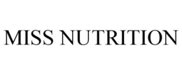 MISS NUTRITION trademark