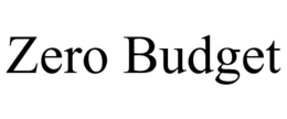 ZERO BUDGET trademark