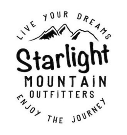 LIVE YOUR DREAMS STARLIGHT MOUNTAIN OUTFITTERS ENJOY THE JOURNEY trademark