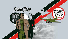 INDIA PALE ALE HEROIC HOPS IPA FLYING TIGER BREWERY trademark
