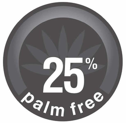 25% PALM FREE trademark