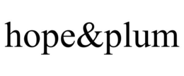 HOPE&PLUM trademark