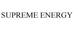 SUPREME ENERGY trademark