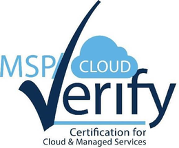MSP/CLOUD VERIFY CERTIFICATION FOR CLOUD & MANAGED SERVICES trademark