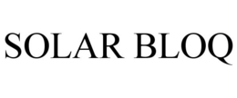 SOLAR BLOQ trademark