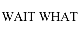 WAIT WHAT trademark