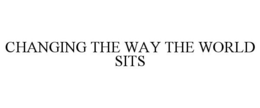 CHANGING THE WAY THE WORLD SITS trademark