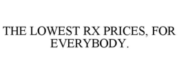 THE LOWEST RX PRICES, FOR EVERYBODY. trademark