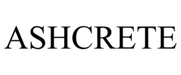 ASHCRETE trademark