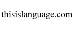 THISISLANGUAGE.COM trademark