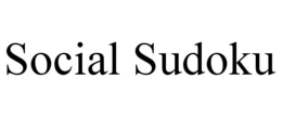 SOCIAL SUDOKU trademark