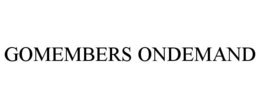 GOMEMBERS ONDEMAND trademark