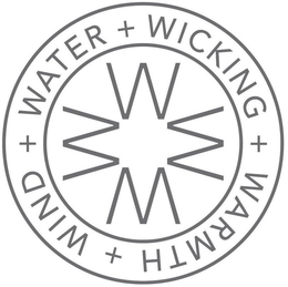 WWWW WATER + WICKING + WARMTH + WIND + trademark