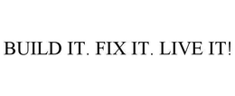 BUILD IT. FIX IT. LIVE IT! trademark