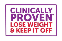 CLINICALLY PROVEN LOSE WEIGHT & KEEP IT OFF trademark
