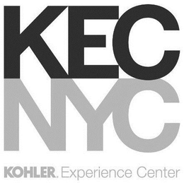 KEC NYC KOHLER. EXPERIENCE CENTER trademark