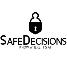 SAFEDECISIONS KNOW WHERE IT'S AT trademark