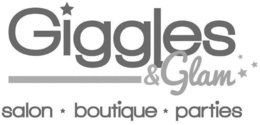 GIGGLES & GLAM SALON · BOUTIQUE · PARTIES trademark