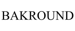 BAKROUND trademark