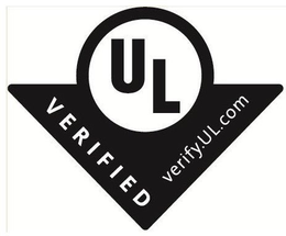 UL VERIFIED VERIFY.UL.COM trademark
