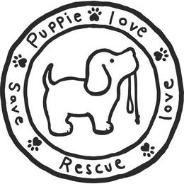 PUPPIE LOVE LOVE RESCUE SAVE trademark