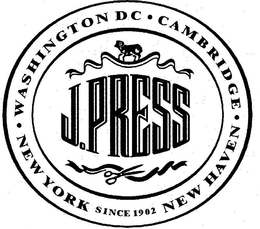 J. PRESS NEW YORK · WASHINGTON DC · CAMBRIDGE · NEW HAVEN SINCE 1902 trademark