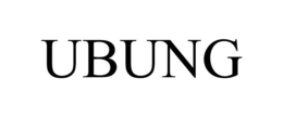 UBUNG trademark