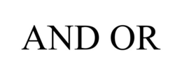 AND OR trademark