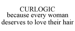 CURLOGIC BECAUSE EVERY WOMAN DESERVES TO LOVE THEIR HAIR trademark