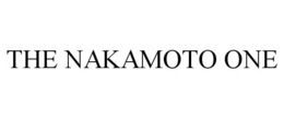 THE NAKAMOTO ONE trademark