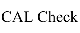 CAL CHECK trademark