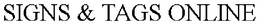 SIGNS & TAGS ONLINE trademark