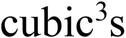 CUBIC3S trademark