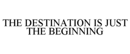 THE DESTINATION IS JUST THE BEGINNING trademark