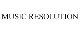 MUSIC RESOLUTION trademark