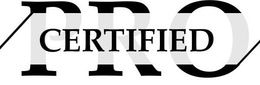 PRO CERTIFIED trademark