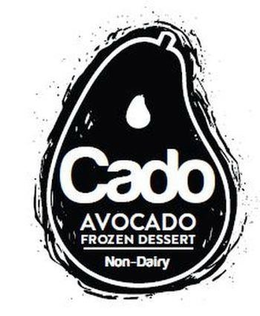 CADO AVOCADO FROZEN DESSERT NON-DAIRY trademark