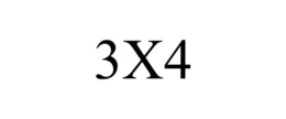 3X4 trademark