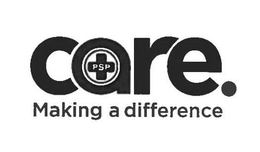 PSP CARE. MAKING A DIFFERENCE trademark