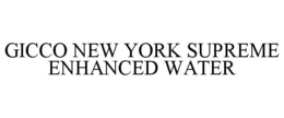 GICCO NEW YORK SUPREME ENHANCED WATER trademark
