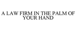 A LAW FIRM IN THE PALM OF YOUR HAND trademark