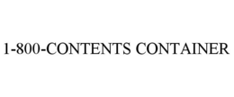 1-800-CONTENTS CONTAINER trademark